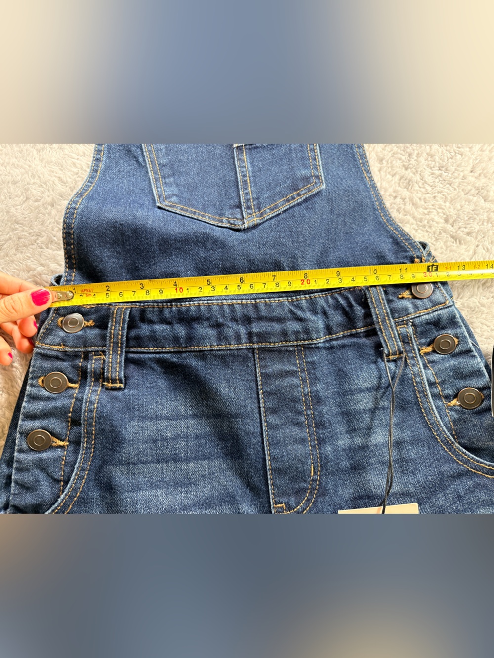 Celebrity Pink Juniors  Roll-Cuff Denim Shortall Size XS - Picture 10 of 13